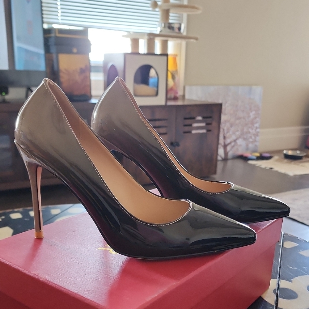 Alfred Glossy Black Women's Heels